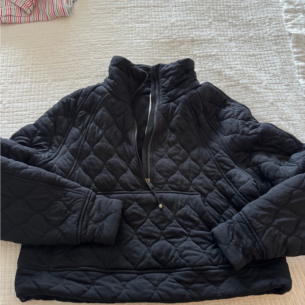 Lululemon Athletica Black Quilted Jacket